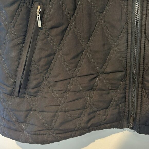Variations black quilted nylon zip front light jacket size medium - Picture 10 of 10